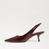 BIANKA FRENCH MERLOT SLINGBACK HEEL
