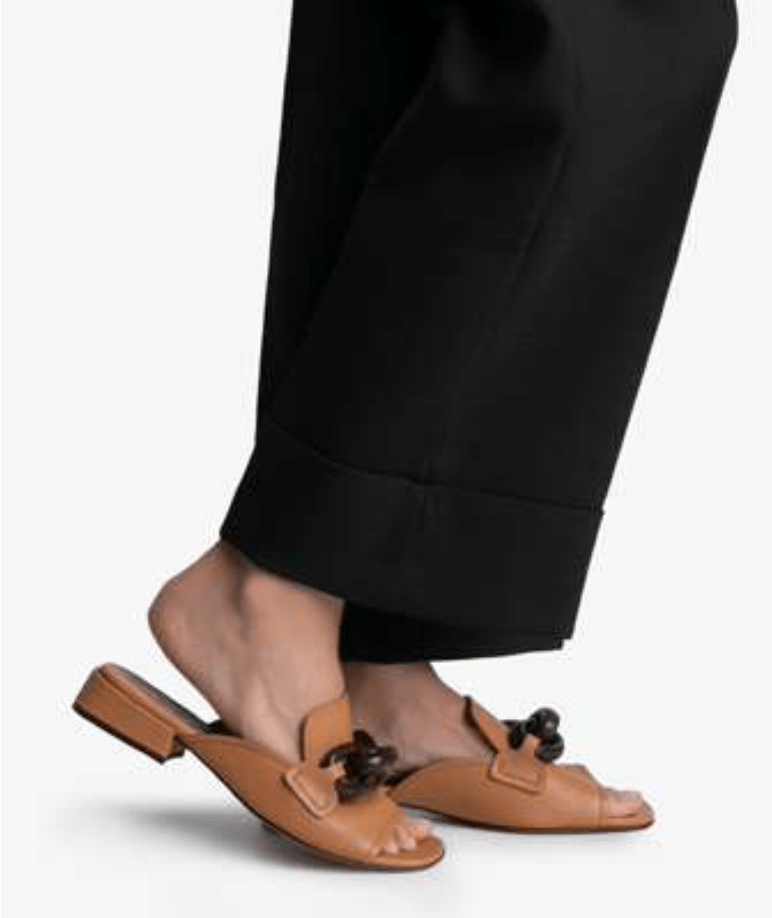 PEDRO GARCIA ENNA TAN SLIDE Shoes | Shop now at Main & Taylor Shoes!