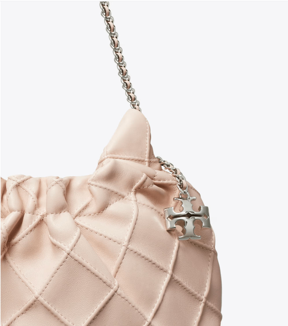TORY BURCH HANDBAGS FLEMING MINI HOBO SOFT PINK Shoe Main & Taylor
