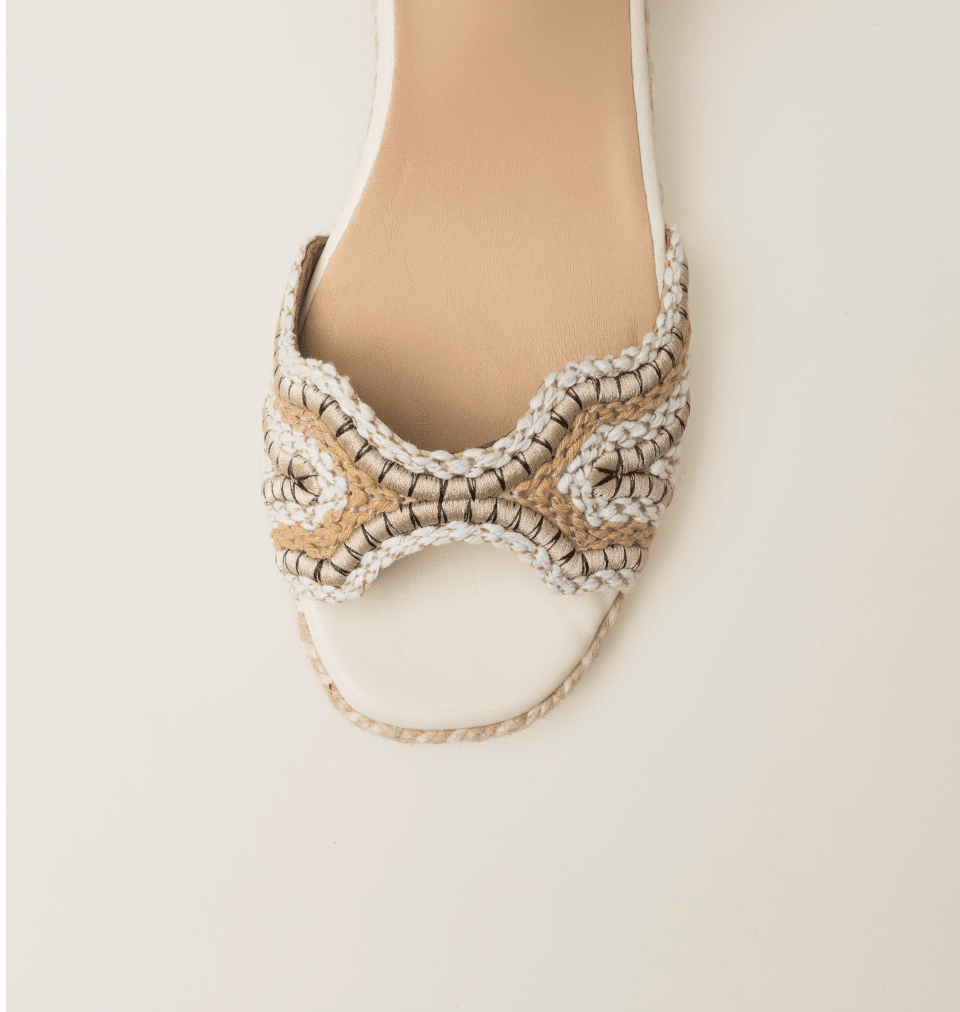 Gaimo DANYA NATURAL ESPADRILLE SANDAL SHOES | Shop now at Main &amp; Taylor Shoes!
