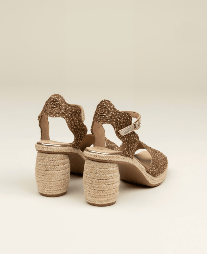 Gaimo DARIAN MOKA RAFFIA PLATFORM HEEL WOMEN&