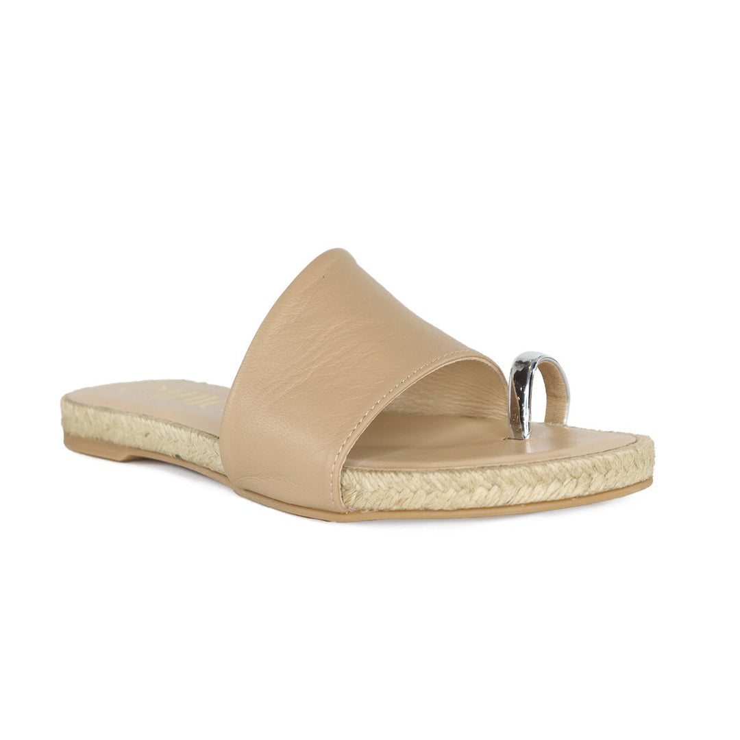 Gaimo MIZU CAMEL FLAT SANDAL Shoes | Shop now at Main &amp; Taylor Shoes!