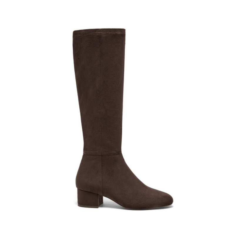 Silent D GOLD CHOCOLATE STRETCH SUEDE Shoes | Shop now at Main &amp; Taylor Shoes!