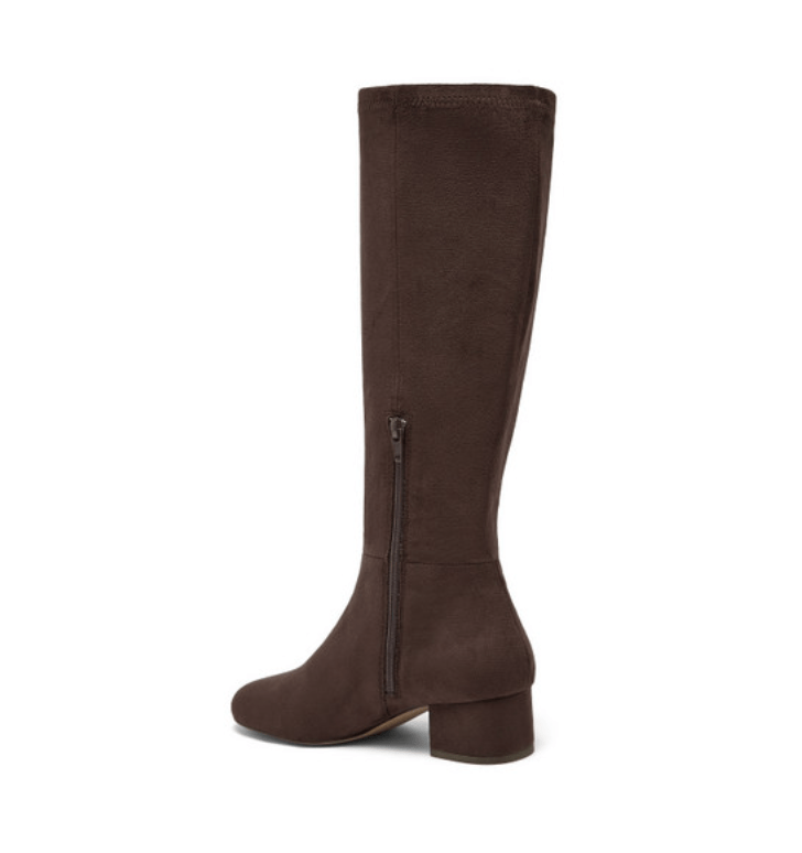 Silent D GOLD CHOCOLATE STRETCH SUEDE Shoes | Shop now at Main &amp; Taylor Shoes!