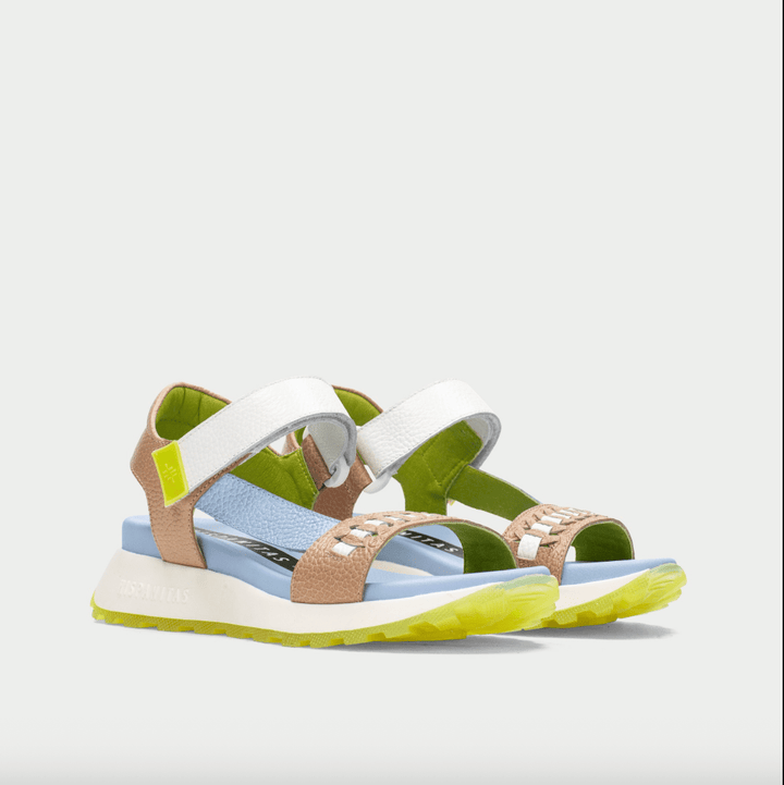 Hispanitas AMBAR DESERT/CELESTE BLUE SANDAL Shoes | Shop now at Main &amp; Taylor Shoes!