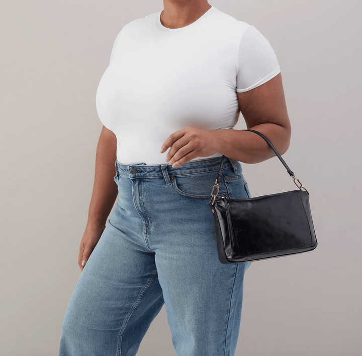HOBO DARCY CARRY - ALL BLACK CROSSBODY HANDBAGS | Shop now at Main &amp; Taylor Shoes!
