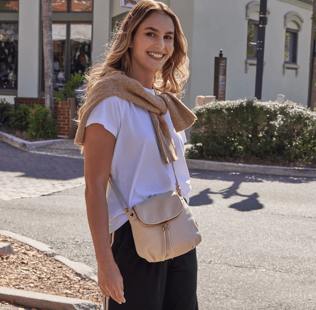 HOBO FERN ZIP FLAP STONE WASH CROSSBODY HANDBAGS | Shop now at Main & Taylor Shoes!