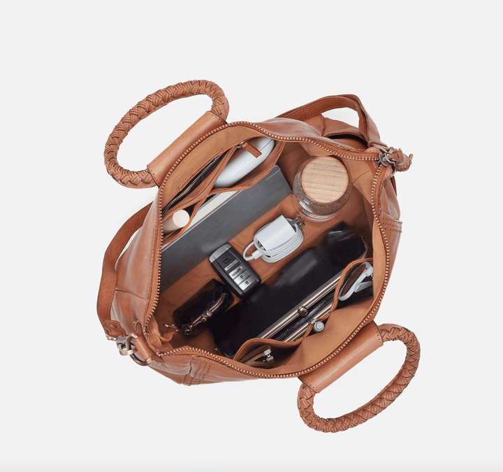 HOBO SHEILA MEDIUM HARVEST WHEAT SATCHEL HANDBAGS | Shop now at Main &amp; Taylor Shoes!