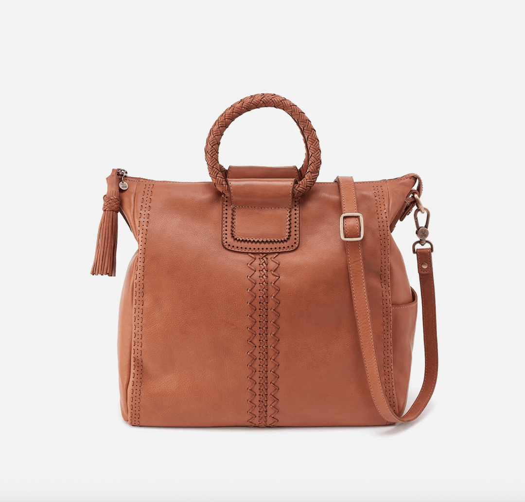 HOBO SHEILA MEDIUM HARVEST WHEAT SATCHEL HANDBAGS | Shop now at Main & Taylor Shoes!