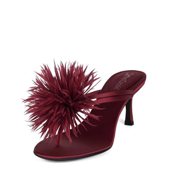 Jeffrey Campbell FIREWORK RED SATIN HEEL Shoes | Shop now at Main &amp; Taylor Shoes!