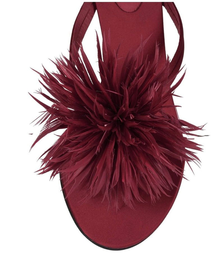 Jeffrey Campbell FIREWORK RED SATIN HEEL Shoes | Shop now at Main &amp; Taylor Shoes!