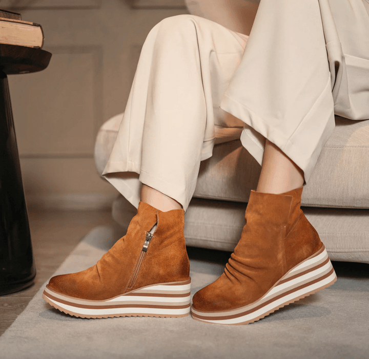 Antelope KIRSTEN COGNAC SUEDE Shoes | Shop now at Main &amp; Taylor Shoes!