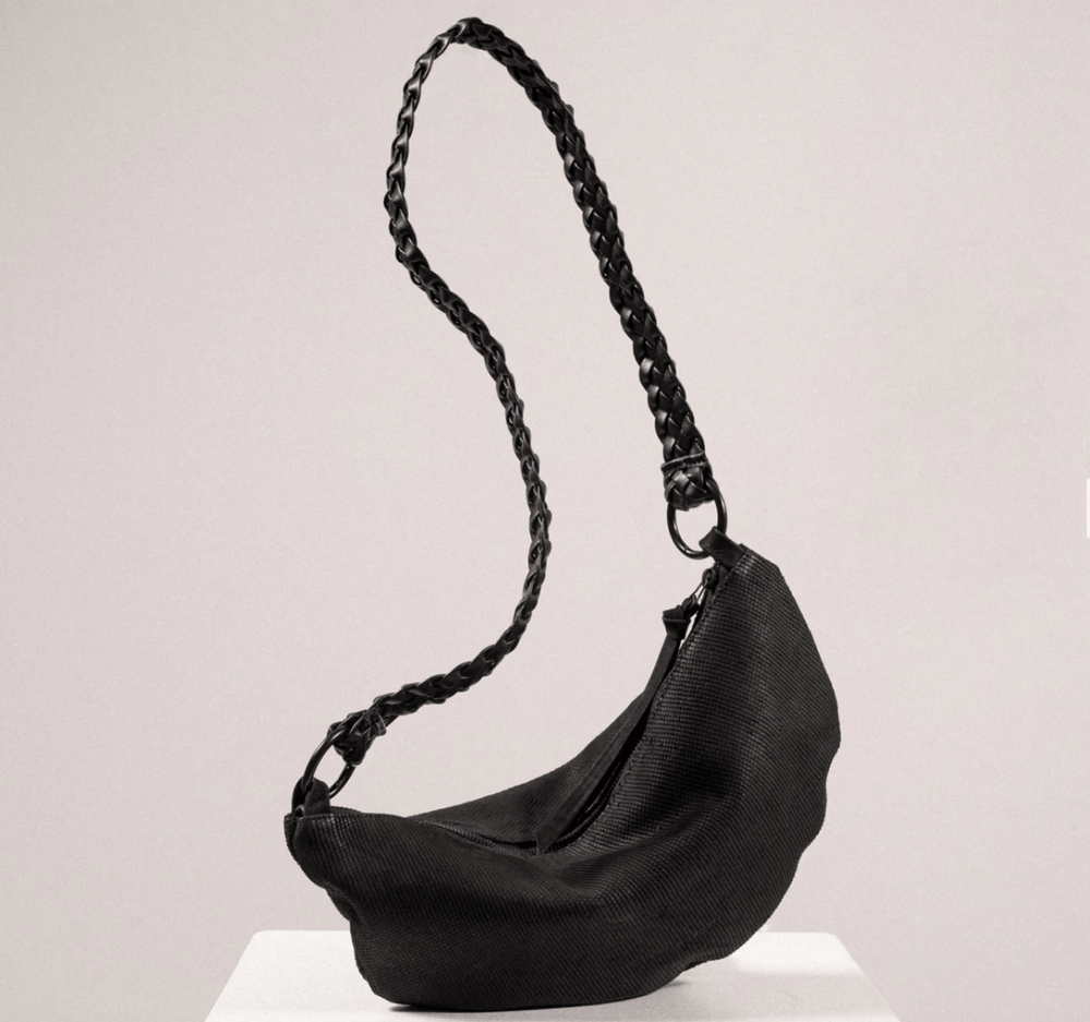 Daniella Lehavi Handbags LIA SMALL HOBO BLACK SCALES HANDBAGS | Shop now at Main & Taylor Shoes!