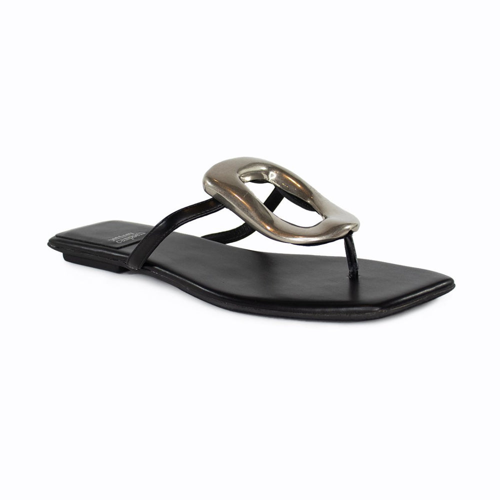 Jeffrey Campbell LINQUES BLACK/SILVER SHOES | Shop now at Main & Taylor Shoes!