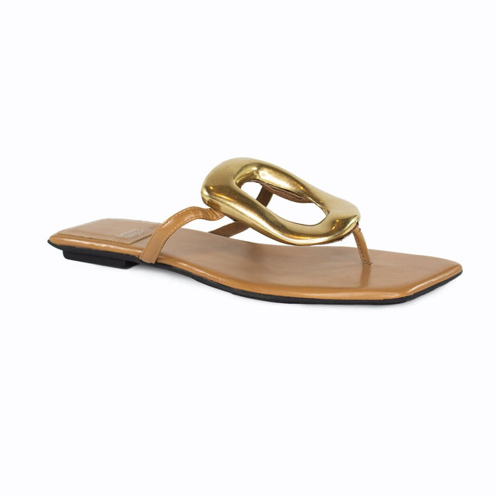 Jeffrey Campbell LINQUES NATURAL/GOLD Shoes | Shop now at Main &amp; Taylor Shoes!