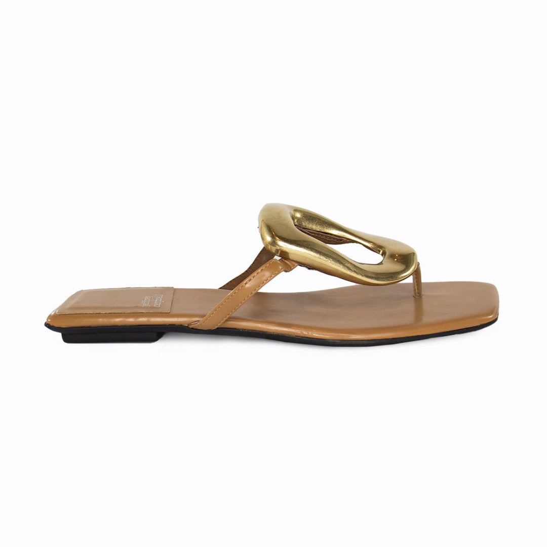 Jeffrey Campbell LINQUES NATURAL/GOLD Shoes | Shop now at Main &amp; Taylor Shoes!