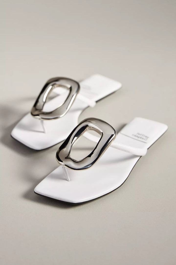 Jeffrey Campbell LINQUES WHITE/SILVER Shoes | Shop now at Main &amp; Taylor Shoes!