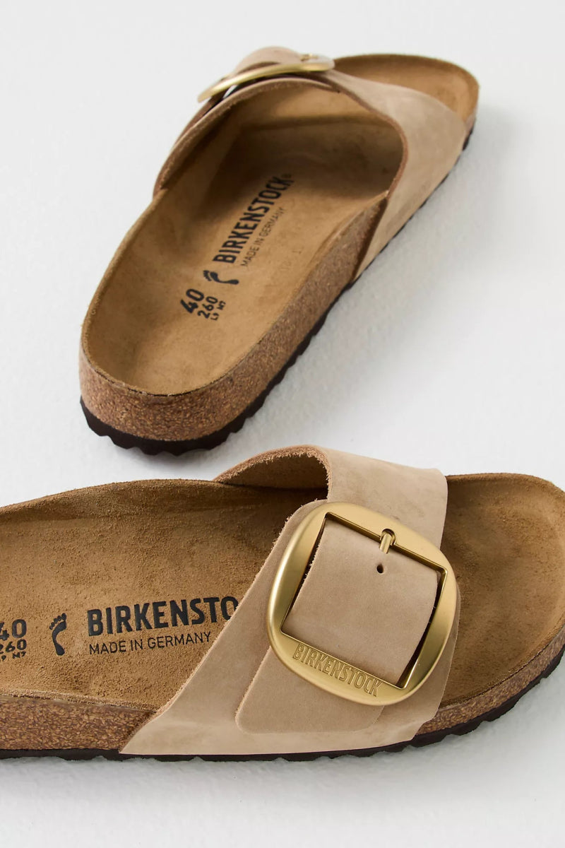 Birkenstock MADRID BIG BUCKLE SANDCASTLE Shoes | Shop now at Main &amp; Taylor Shoes!