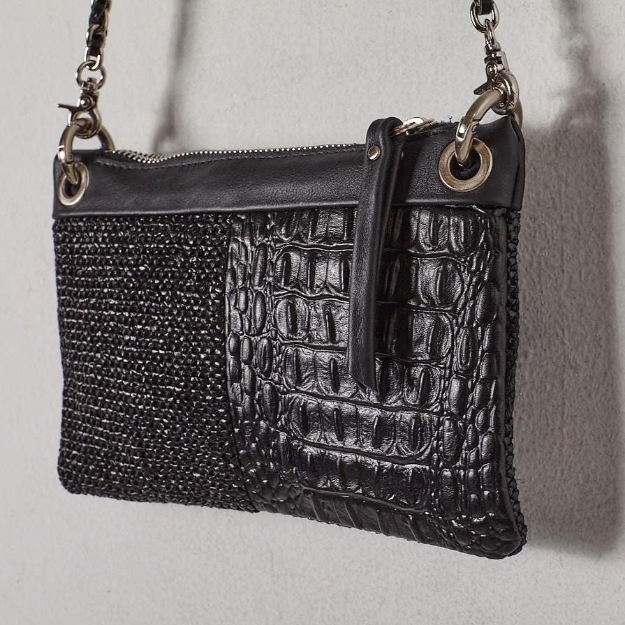Daniella Lehavi Handbags MALIKA CLUTCH NOIR Shoe Main & Taylor Shoes