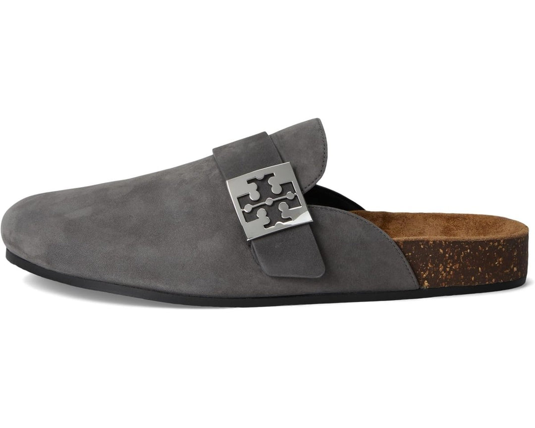 TORY BURCH MELLOW MULE GREY SUEDE Shoe Main & Taylor Shoes