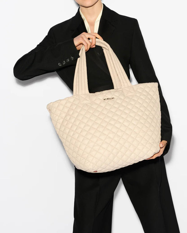 MZ Wallace METRO MEDIUM TOTE DELUXE BUFF HANDBAGS | Shop now at Main &amp; Taylor Shoes!