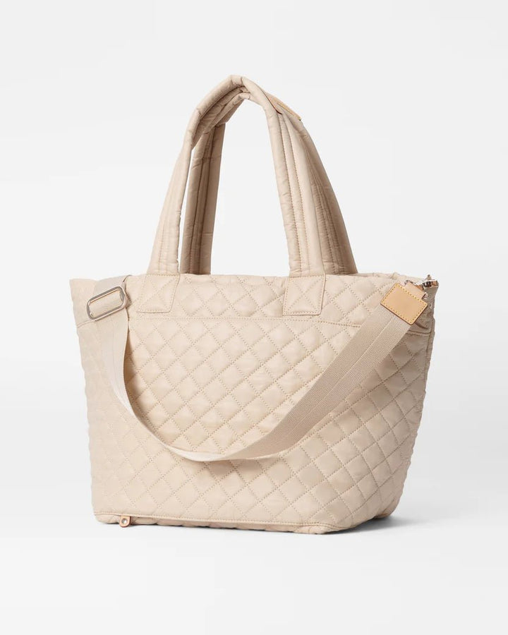 MZ Wallace METRO MEDIUM TOTE DELUXE BUFF HANDBAGS | Shop now at Main &amp; Taylor Shoes!