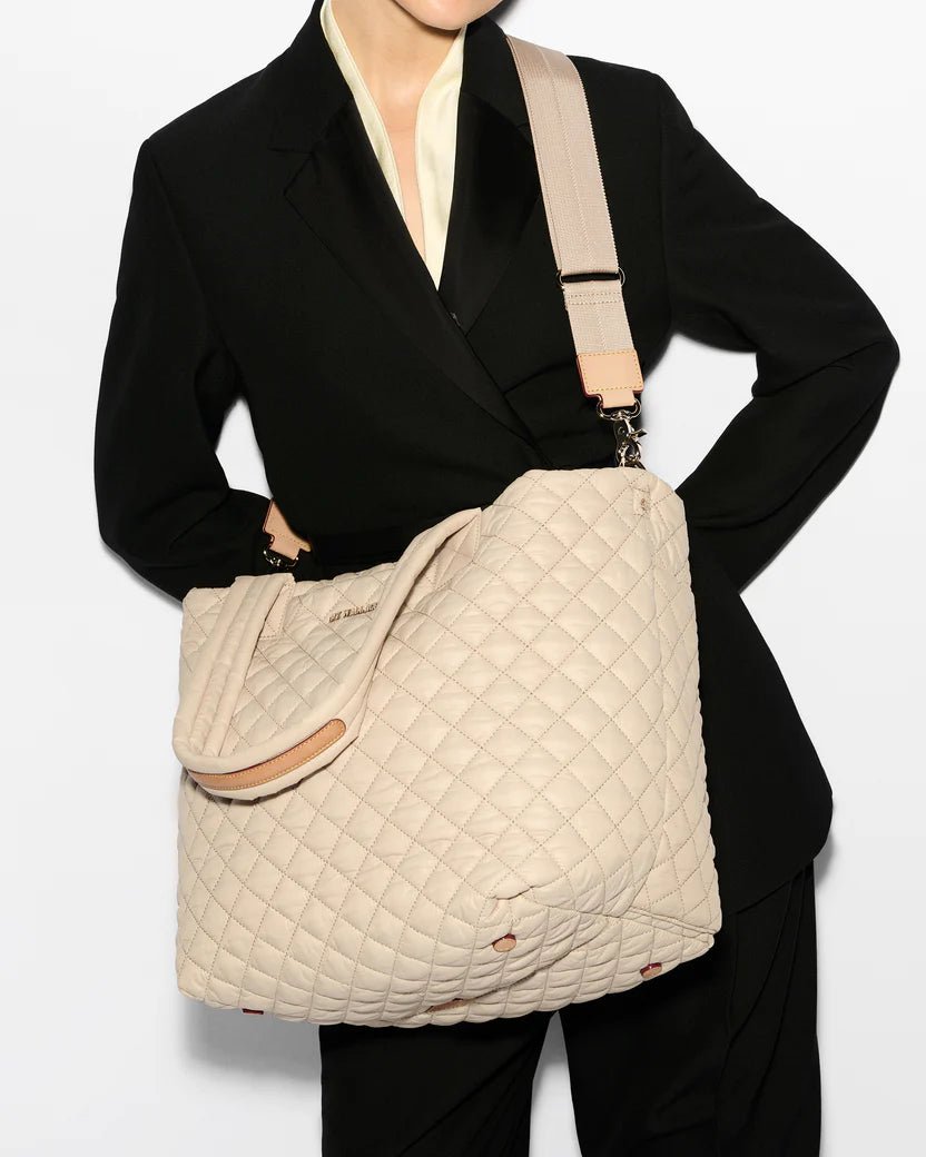 MZ Wallace METRO MEDIUM TOTE DELUXE BUFF HANDBAGS | Shop now at Main &amp; Taylor Shoes!