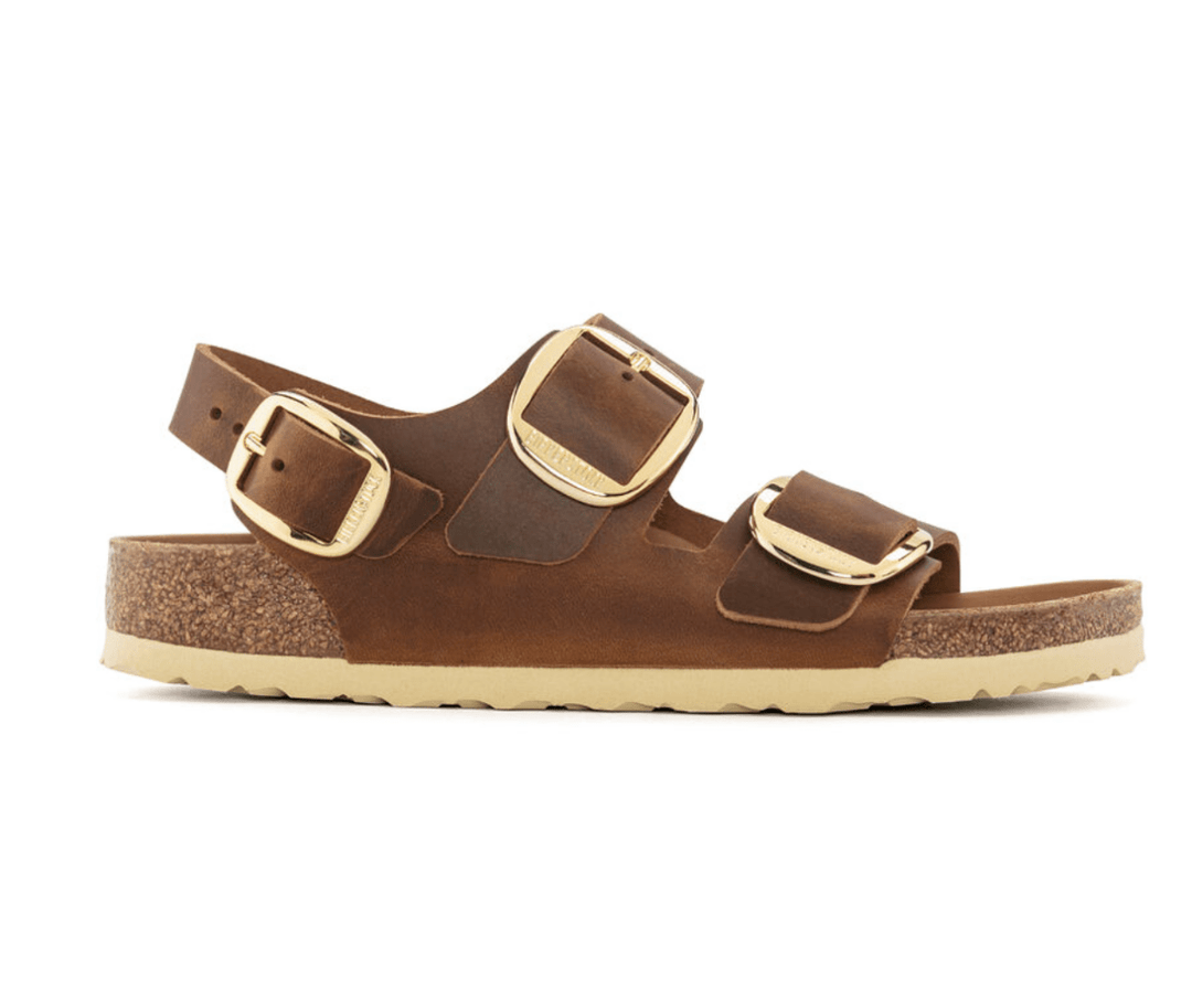 Birkenstock MILANO BIG BUCKLE COGNAC OILED LEATHER Shoe Main