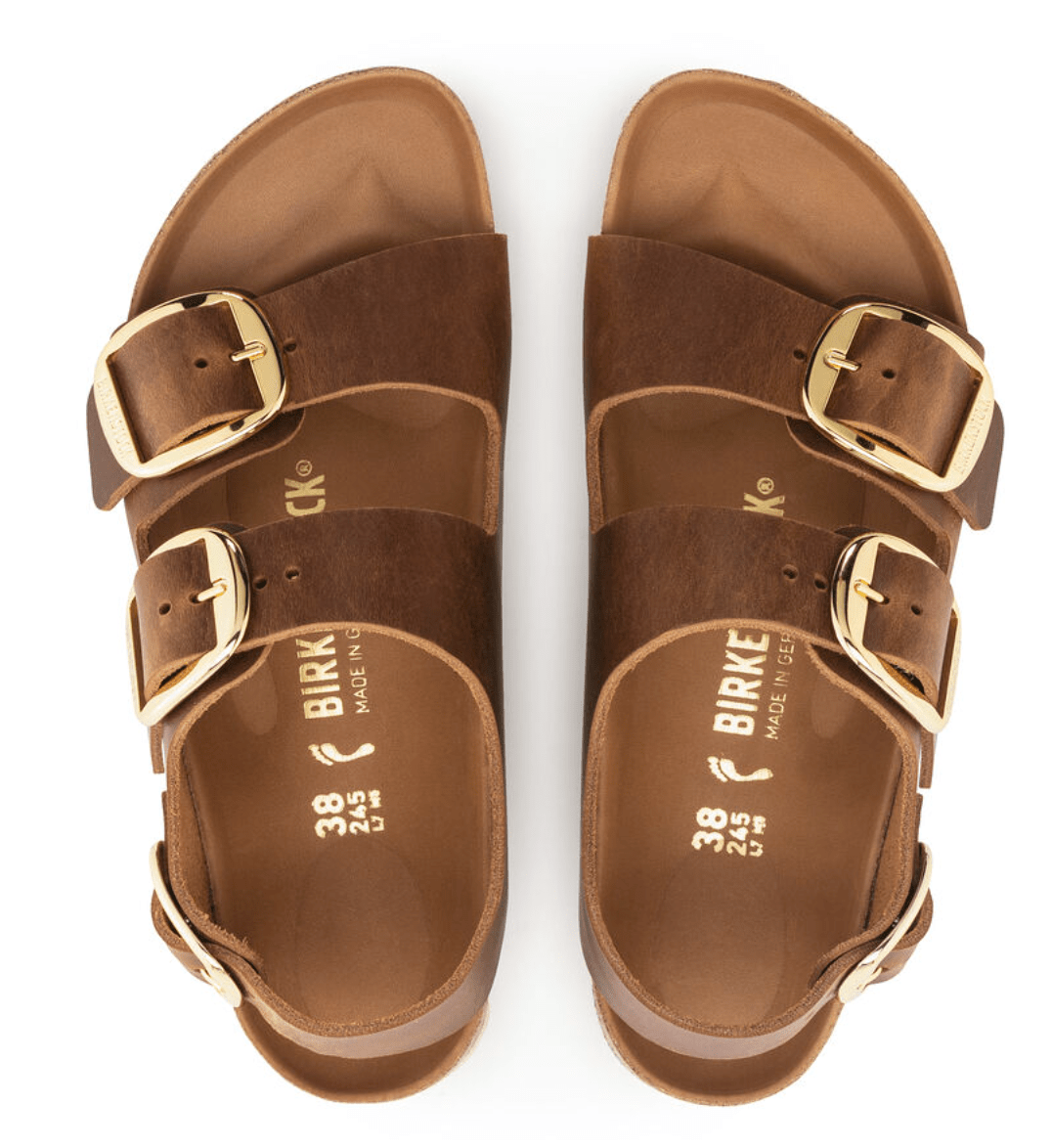 Birkenstock MILANO BIG BUCKLE COGNAC OILED LEATHER Shoe Main
