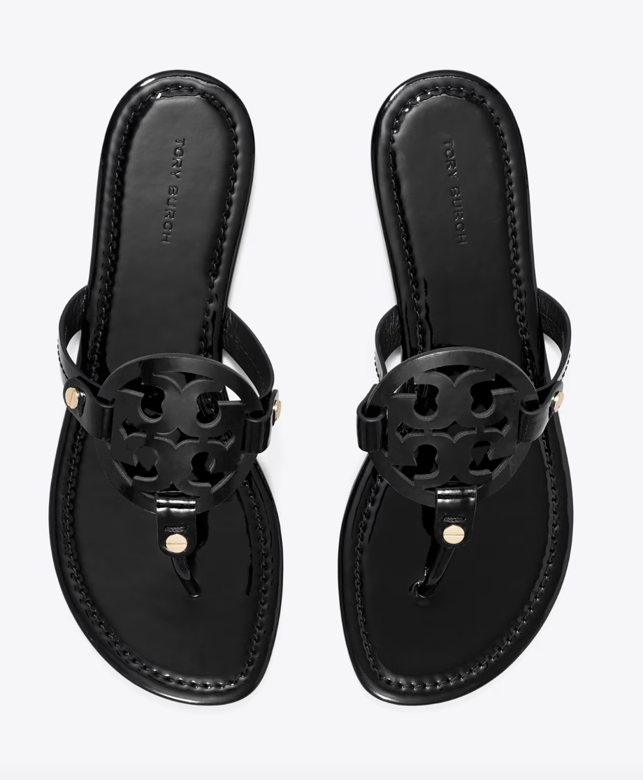TORY BURCH MILLER CLASSIC BLACK PATENT Shoes | Shop now at Main &amp; Taylor Shoes!
