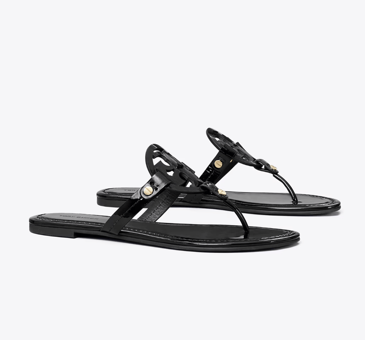 TORY BURCH MILLER CLASSIC BLACK PATENT Shoes | Shop now at Main &amp; Taylor Shoes!