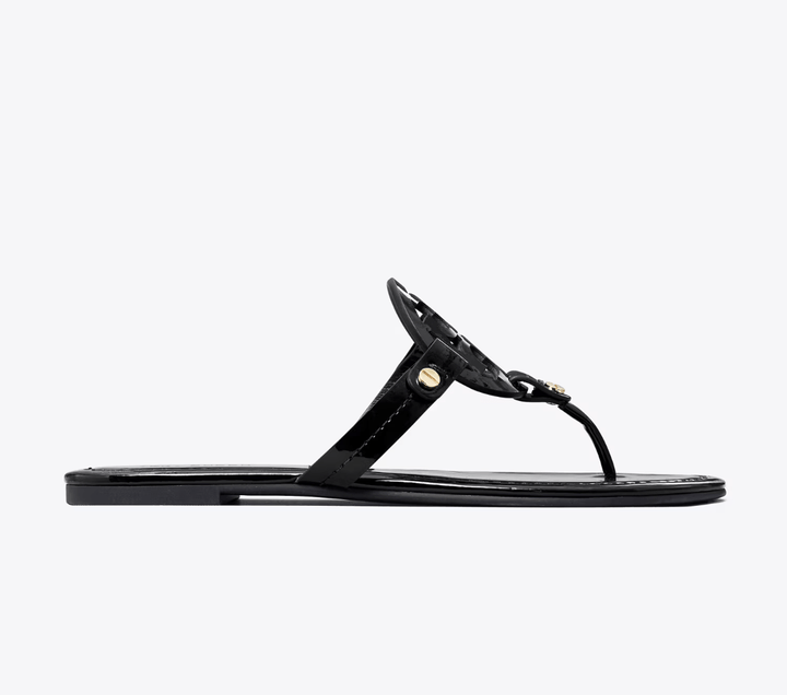 TORY BURCH MILLER CLASSIC BLACK PATENT Shoes | Shop now at Main &amp; Taylor Shoes!