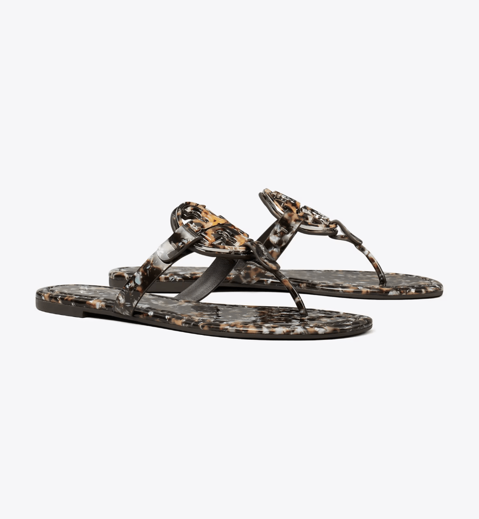 TORY BURCH MILLER CLASSIC PRINTED PATENT CARAMEL Shoes | Shop now at Main &amp; Taylor Shoes!