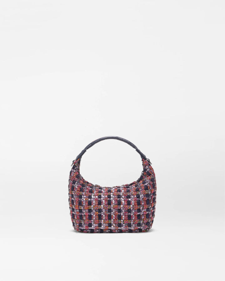 MZ WALLACE MULTI WOVEN MINI HOBO SHIMMER MULTI HANDBAGS | Shop now at Main &amp; Taylor Shoes!