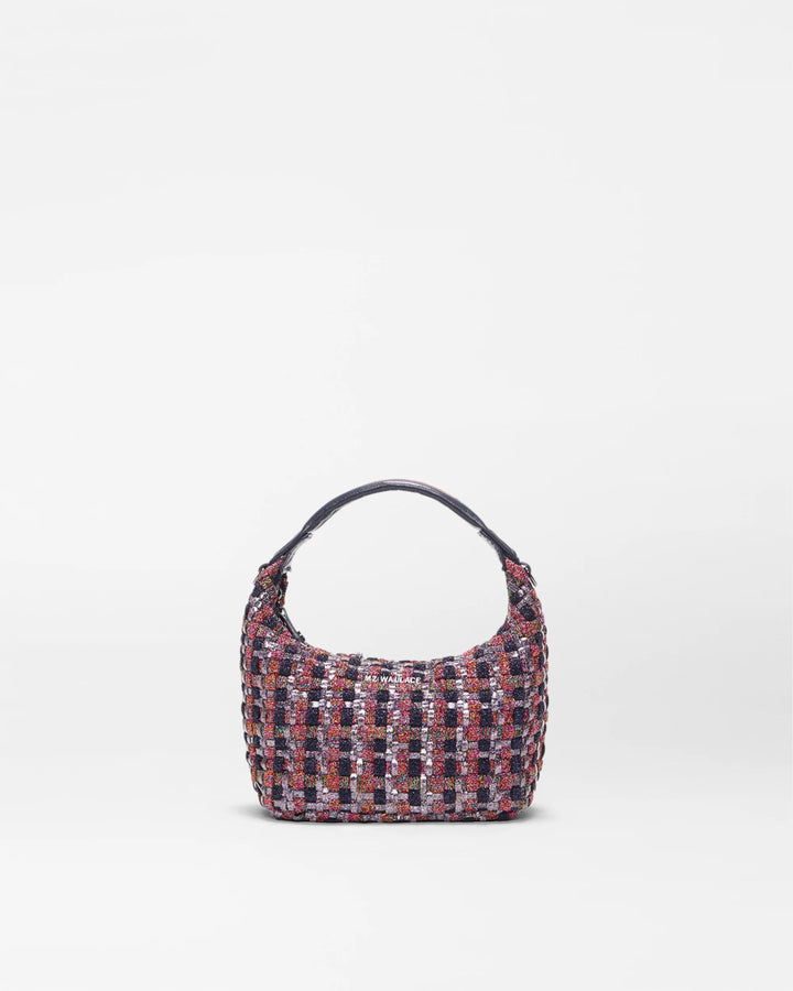 MZ WALLACE MULTI WOVEN MINI HOBO SHIMMER MULTI HANDBAGS | Shop now at Main &amp; Taylor Shoes!