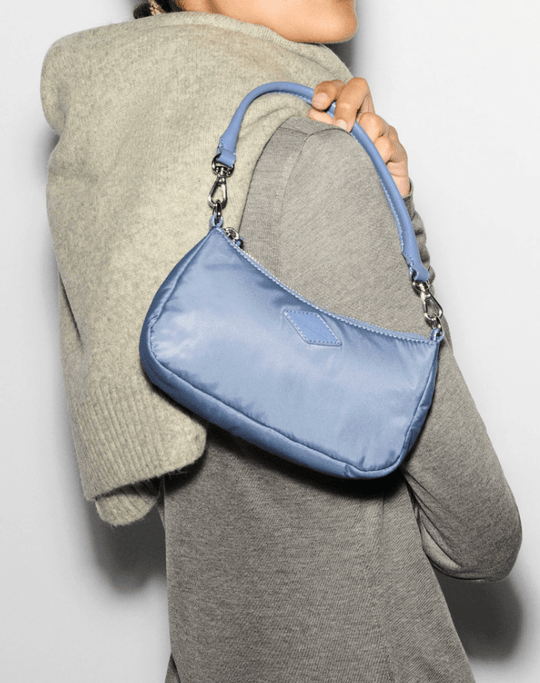 MZ Wallace CHELSEA MINI SHOULDER BAG STONE BLUE Shoe Main & Taylor