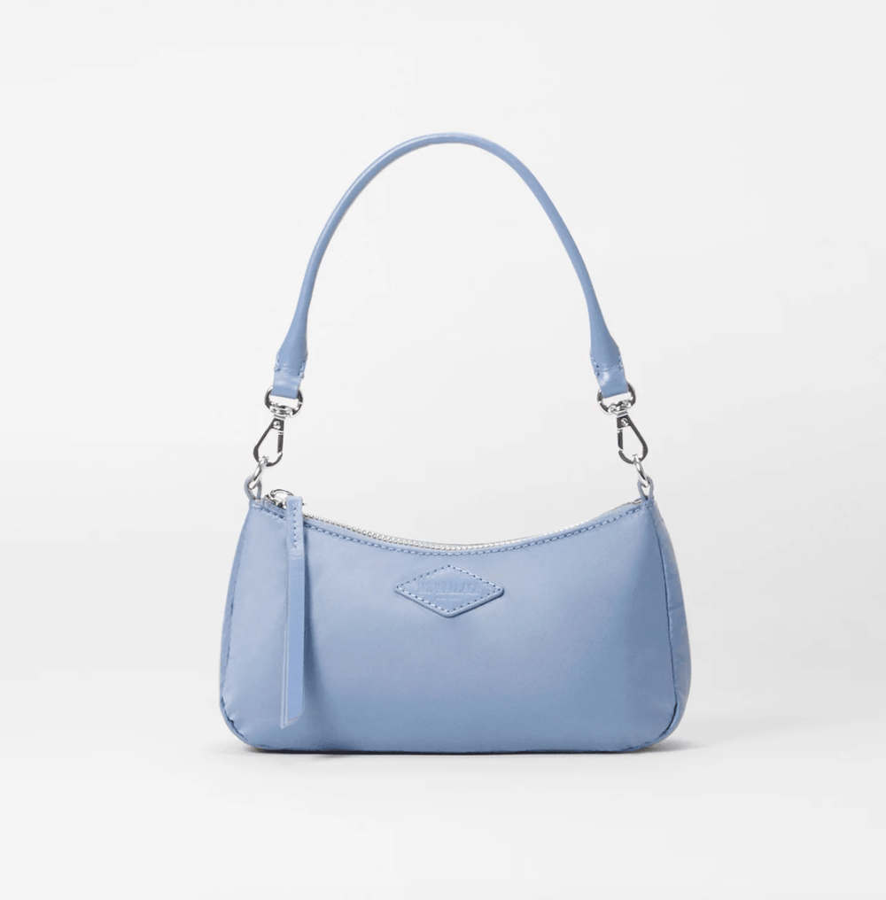 MZ Wallace CHELSEA MINI SHOULDER BAG STONE BLUE Handbags | Shop now at Main & Taylor Shoes!