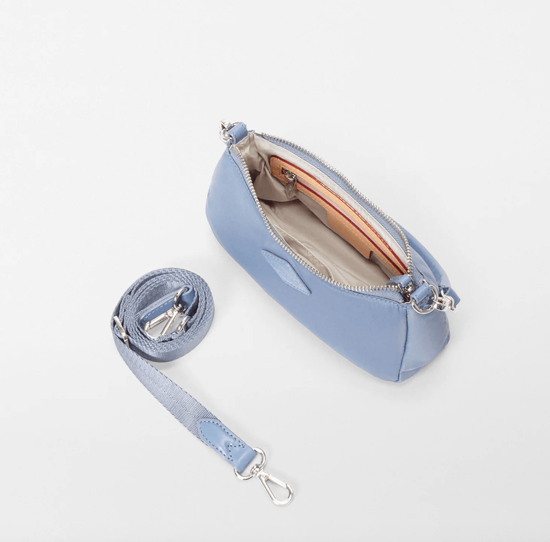 MZ Wallace CHELSEA MINI SHOULDER BAG STONE BLUE Shoe Main & Taylor