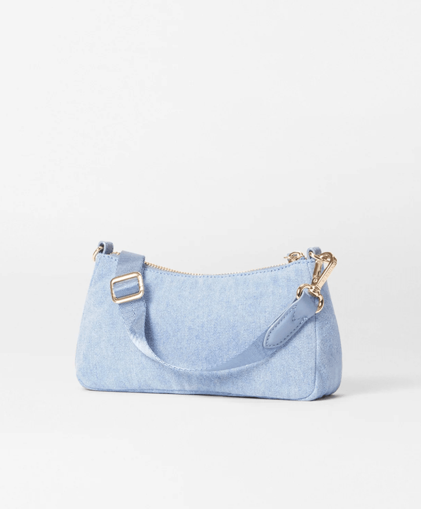 MZ Wallace CHELSEA MINI SHOULDER LT DENIM Handbags | Shop now at Main &amp; Taylor Shoes!