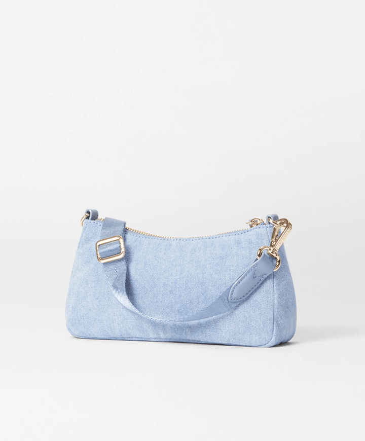 MZ Wallace CHELSEA MINI SHOULDER LT DENIM Handbags | Shop now at Main &amp; Taylor Shoes!