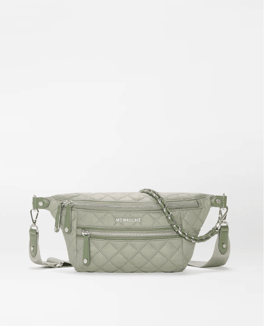 MZ Wallace CROSBY SLING SMALL AGAVE Handbags | Shop now at Main &amp; Taylor Shoes!