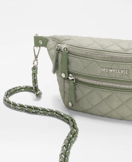 MZ Wallace CROSBY SLING SMALL AGAVE Handbags | Shop now at Main &amp; Taylor Shoes!