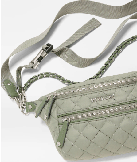 MZ Wallace CROSBY SLING SMALL AGAVE Handbags | Shop now at Main &amp; Taylor Shoes!