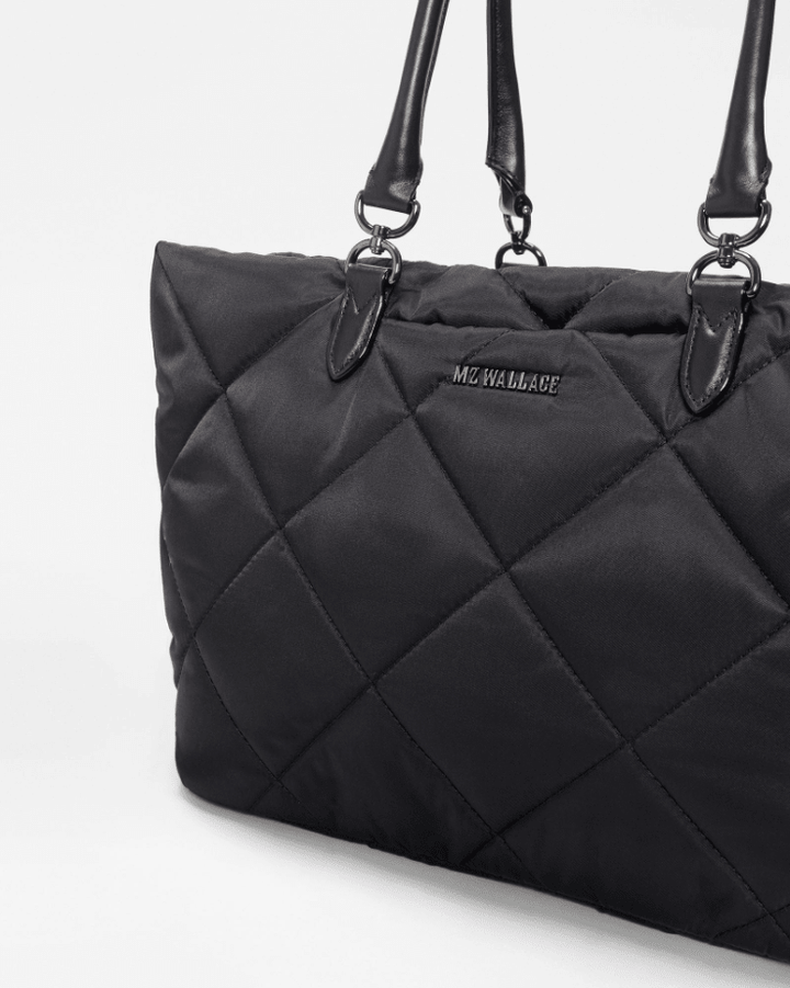 MZ Wallace MADISON MEDIUM EAST - WEST TOTE BLACK Handbags | Shop now at Main &amp; Taylor Shoes!