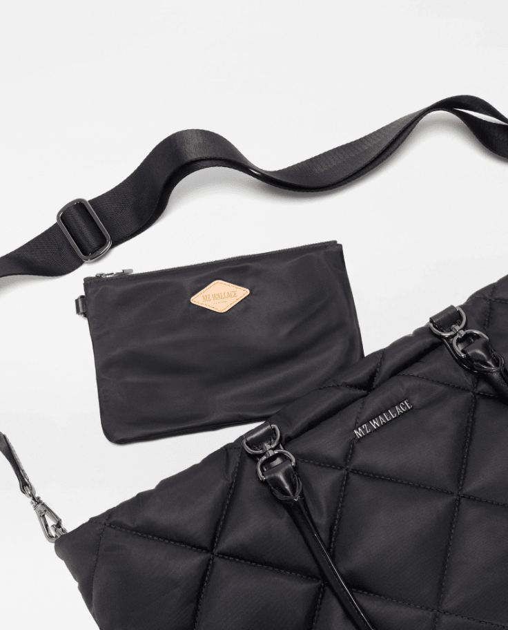 MZ Wallace MADISON MEDIUM EAST - WEST TOTE BLACK Handbags | Shop now at Main &amp; Taylor Shoes!