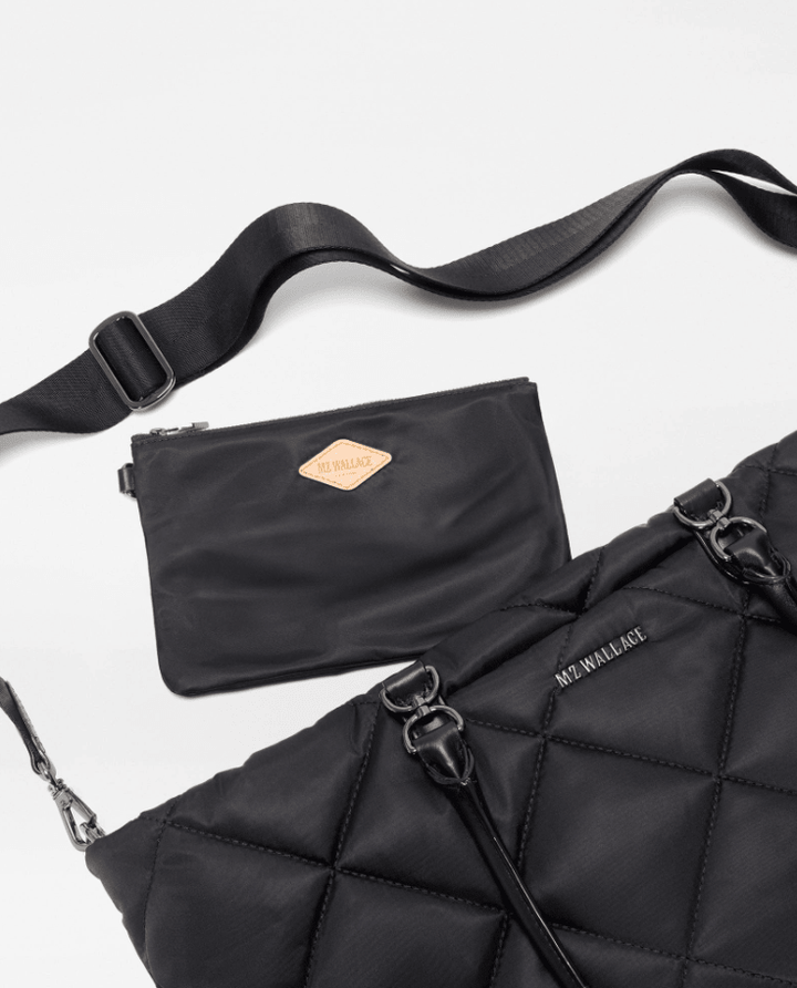 MZ Wallace MADISON MEDIUM EAST - WEST TOTE BLACK Handbags | Shop now at Main &amp; Taylor Shoes!