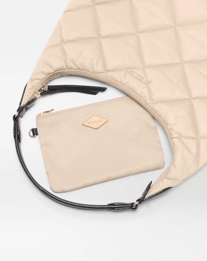 MZ Wallace MADISON SHOULDER BUFF/BLACK Handbags | Shop now at Main &amp; Taylor Shoes!