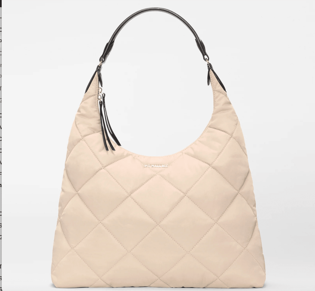 MZ Wallace MADISON SHOULDER BUFF/BLACK Handbags | Shop now at Main &amp; Taylor Shoes!