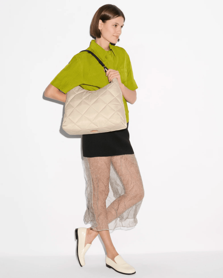 MZ Wallace MADISON SHOULDER BUFF/BLACK Handbags | Shop now at Main &amp; Taylor Shoes!