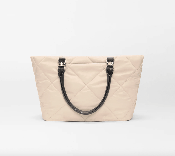 MZ Wallace MADISON SMALL EAST - WEST TOTE BUFF/BLACK Handbags | Shop now at Main &amp; Taylor Shoes!